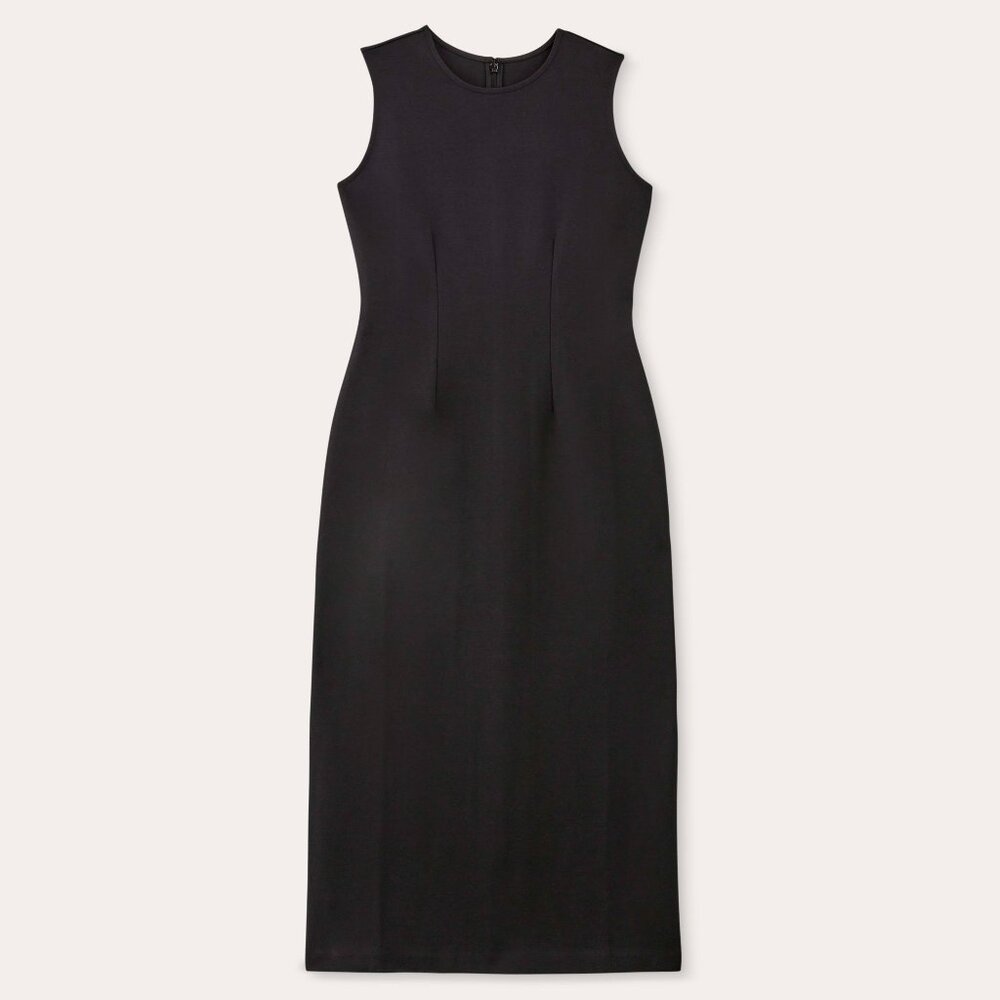 Everlane Women's Dream '90s Midi Dress in Black, Size Large